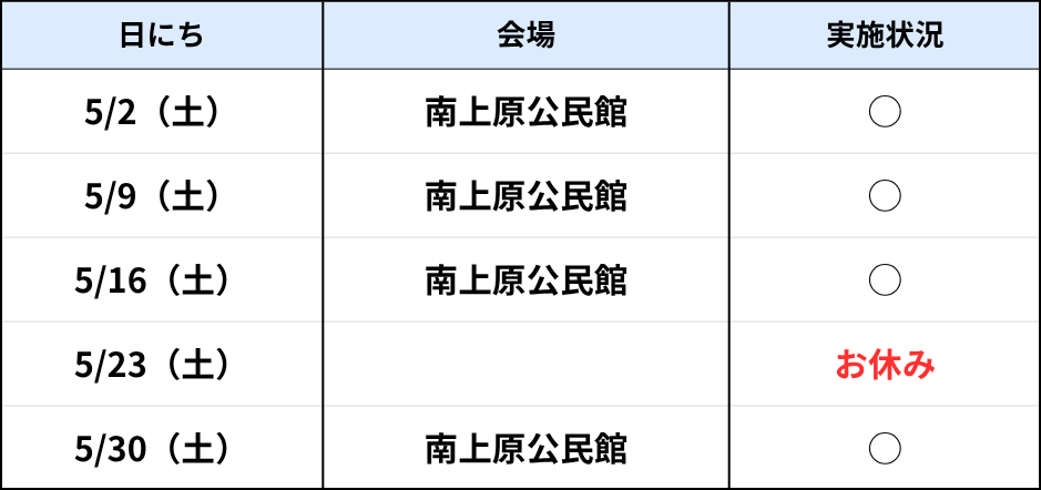 南上原（土）5月