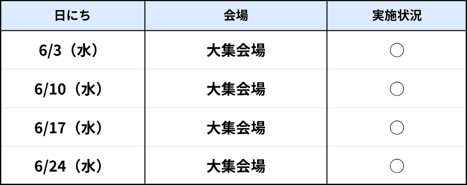 21世紀の森体育館6月
