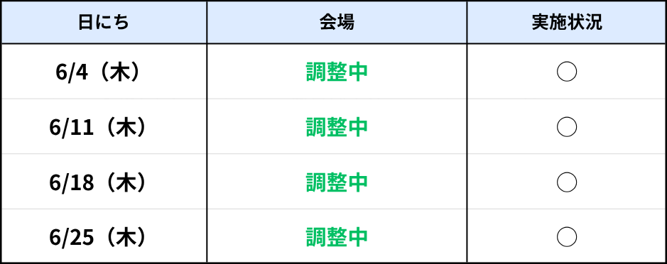 南風原(木)6月