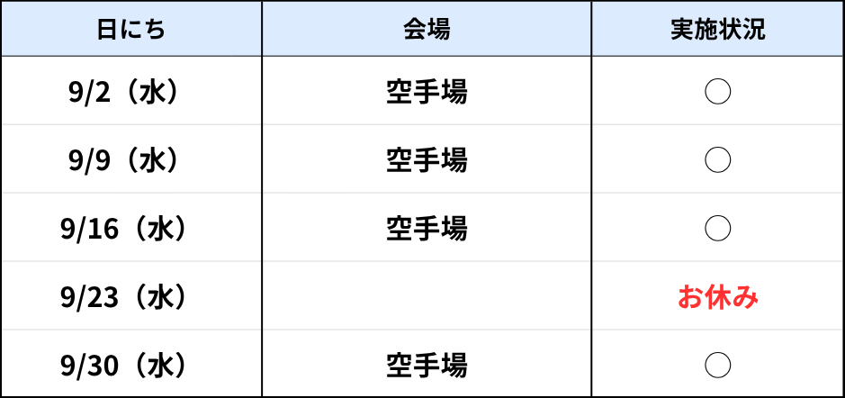 浦添（水）9月