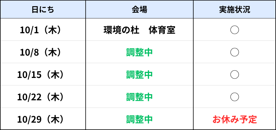 南風原(木)10月